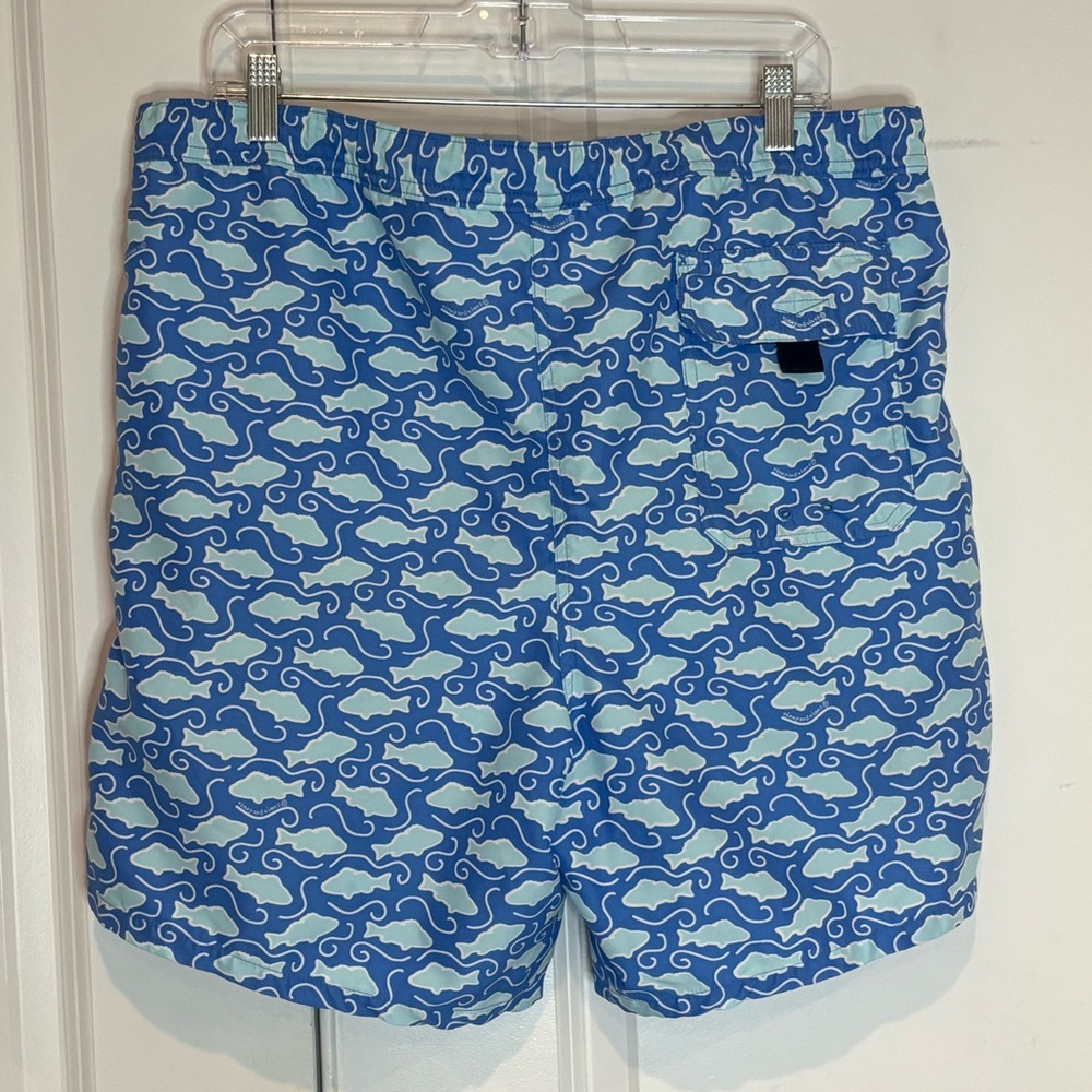 Vineyard Vines Blue Fish Drawstring Swim Trunks M - Picture 4 of 7